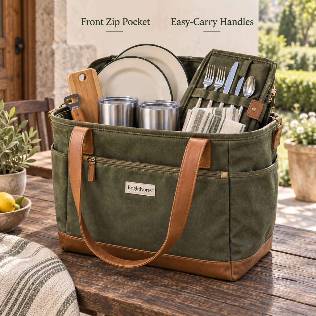 Brightivores™ Meadow Canvas Tote