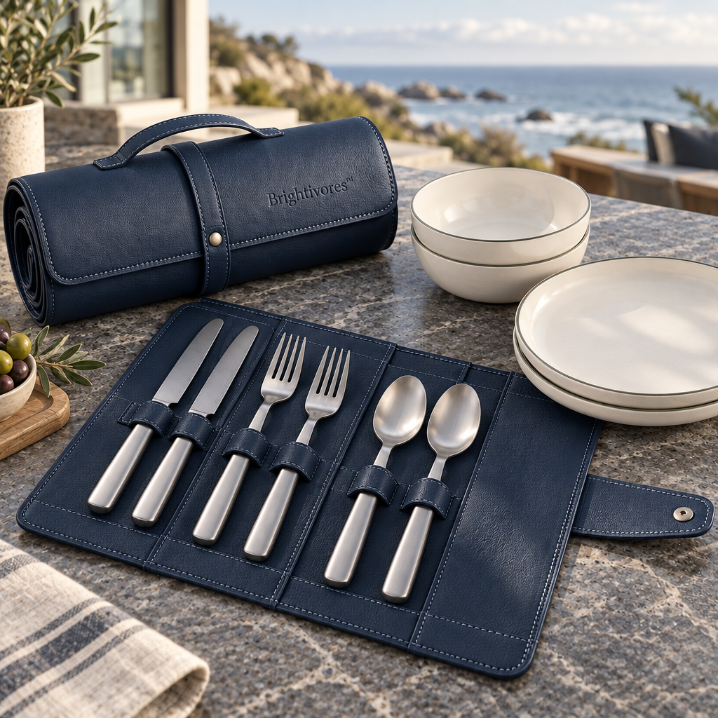 Brightivores™ Verdant Edge Picnic Tableware Set