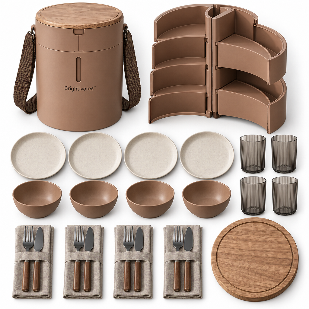 Brightivores™ Sage Column Modular Dining Set for Four