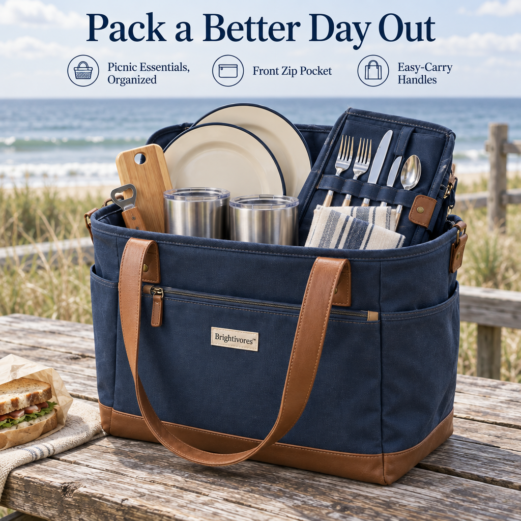 Brightivores™ Meadow Canvas Tote