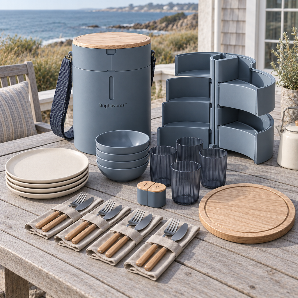Brightivores™ Sage Column Modular Dining Set for Four