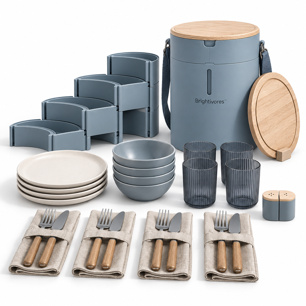 Brightivores™ Sage Column Modular Dining Set for Four