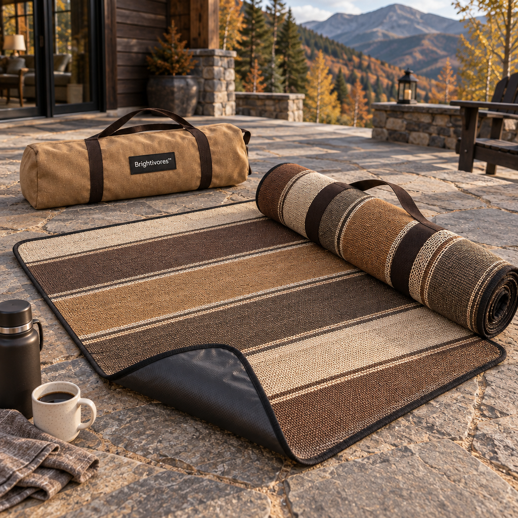 Brightivores™ Canyon Stripe Roll-Up Picnic Mat