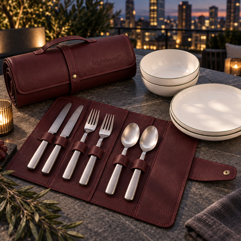 Brightivores™ Verdant Edge Picnic Tableware Set