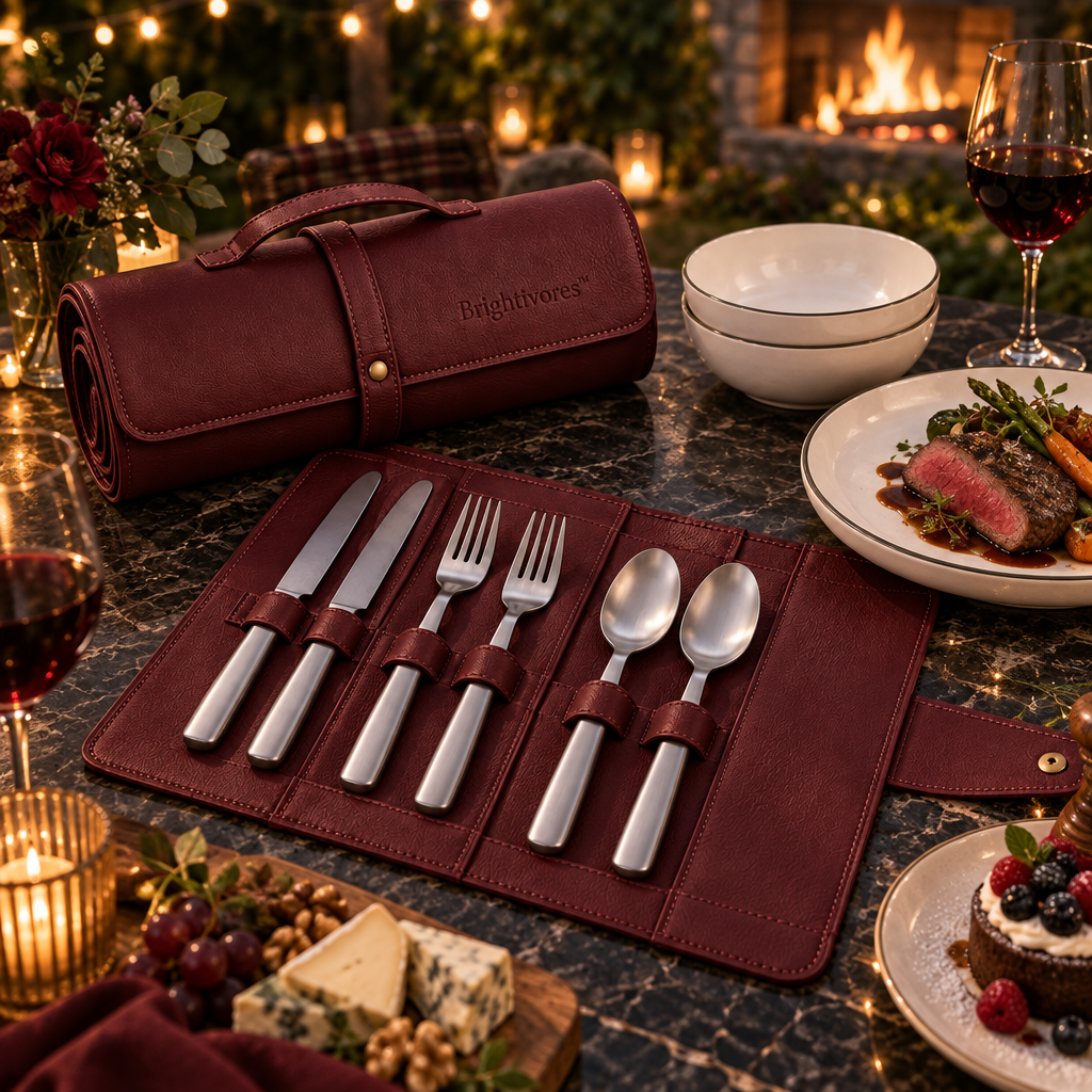 Brightivores™ Verdant Edge Picnic Tableware Set
