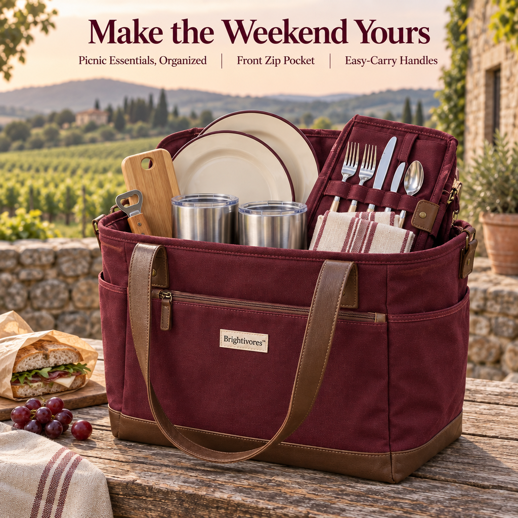 Brightivores™ Meadow Canvas Tote