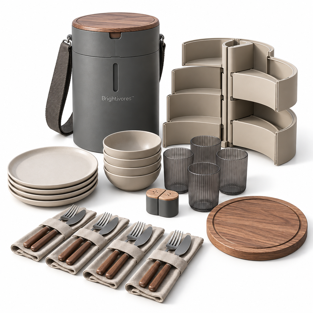 Brightivores™ Sage Column Modular Dining Set for Four